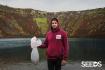 Trash hunting around stunning Kerið crater