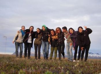 Planting trees on a horse farm in the East