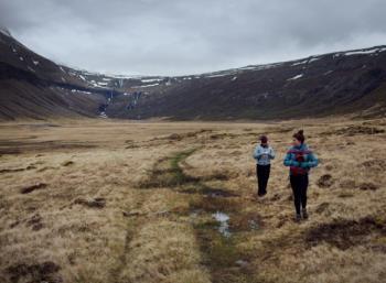 The valleys in the West of Iceland